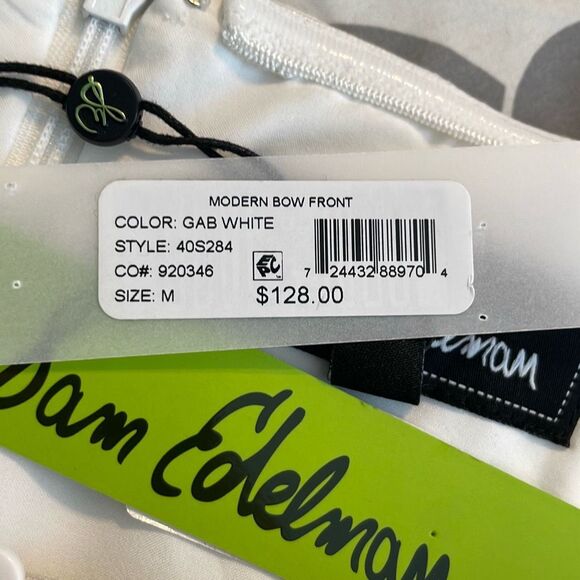 Sam Edelman Ivory Strapless Bow Sheath Mini Cocktail Dress M - Picture 4 of 8